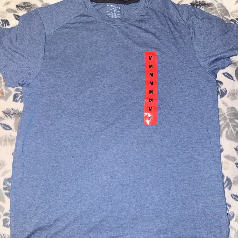 Kenneth Cole Heather Blue Short Sleeve Tee